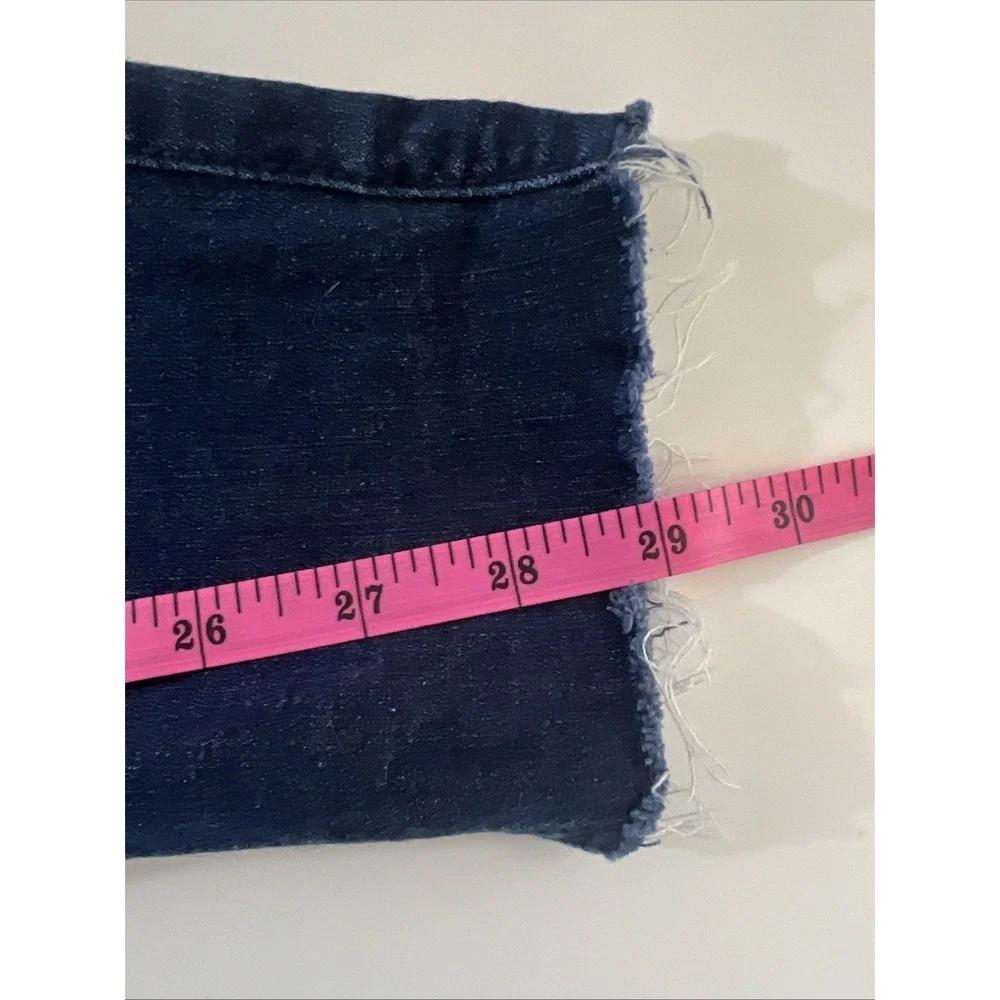 Hollister Jeans Size 7L W28 L31 Womens Ultra High Rise Super‎ Skinny Dark Denim - Picture 7 of 7
